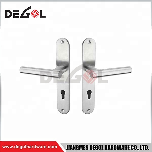 Mango de palanca de puerta de acero inoxidable 201/304 de bajo precio más vendido en placa
