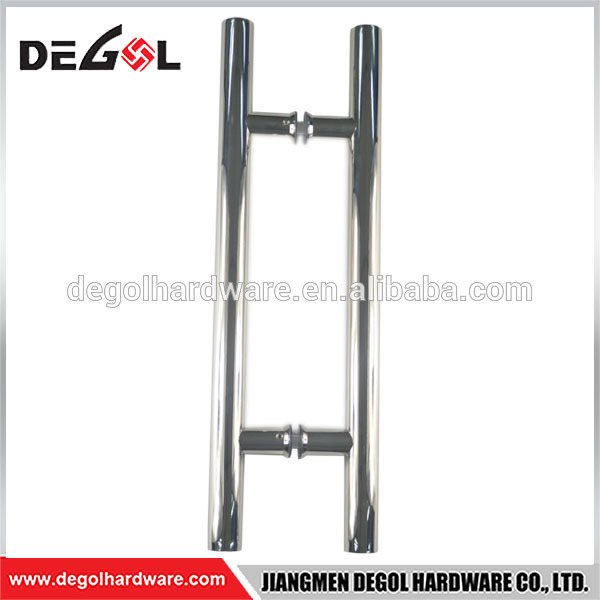 Nuevo contrato moderno de acero inoxidable con doble manija de puerta de vidrio abierto