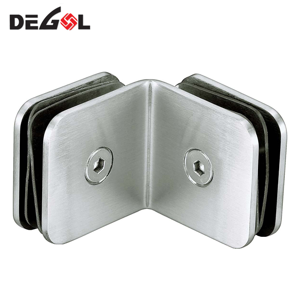 Clips de acero inoxidable de 90 grados GC1005 para abrazadera de vidrio