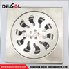 Manija de puerta FD1006 con tubo de drenaje de piso de acero inoxidable 304