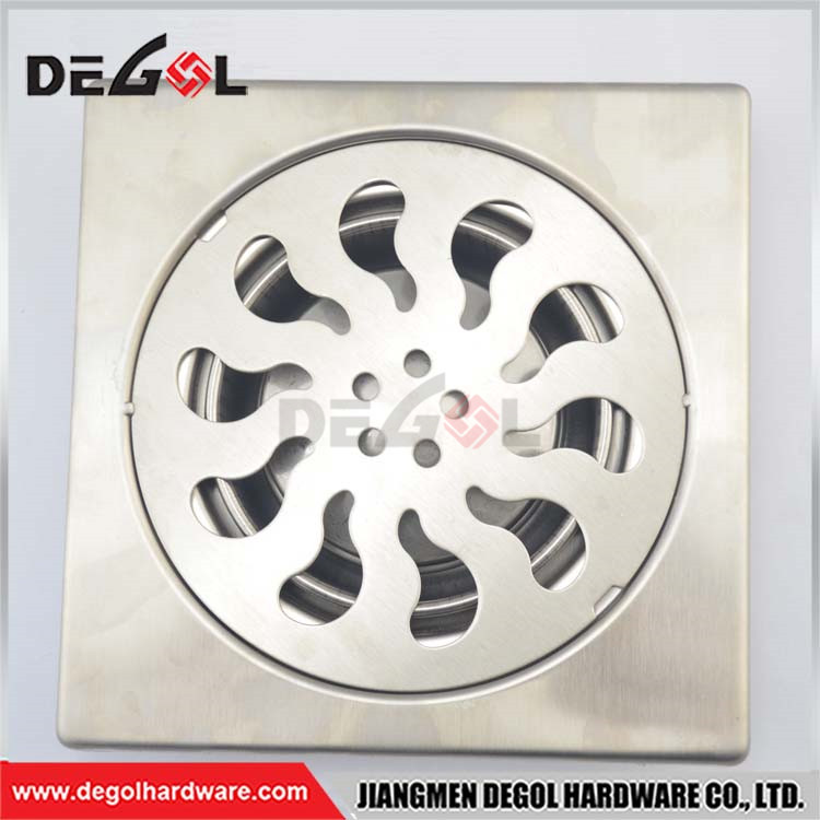 Manija de puerta FD1006 con tubo de drenaje de piso de acero inoxidable 304