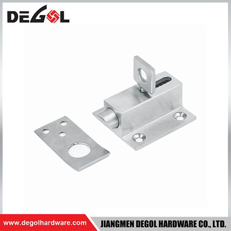 Pestillo de puerta corrediza de acero inoxidable plateado de 45*42mm, 55*32mm (90 grados)