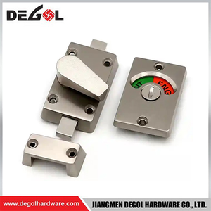Pestillo de puerta de Hardware de baño de construcción de acero inoxidable TT1010, Perno indicador, cerradura de giro con pulgar