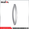 YE106 Herraje para puerta de cristal cromado satinado negro