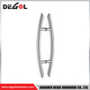 YE111 Herraje para puerta de cristal cromado satinado negro