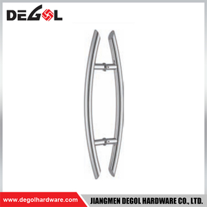 YE111 Herraje para puerta de cristal cromado satinado negro