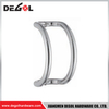 YE103 Herraje para puerta de cristal cromado satinado negro