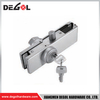 YE213 Herraje para puerta de cristal cromado satinado negro