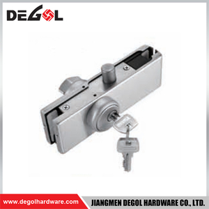 YE213 Herraje para puerta de cristal cromado satinado negro