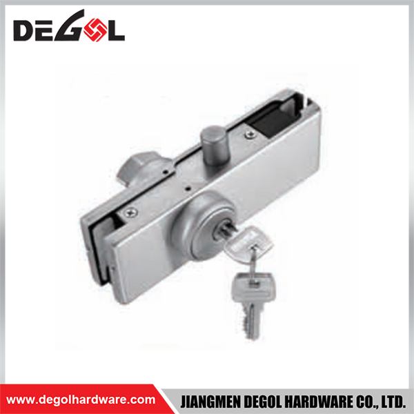 YE213 Herraje para puerta de cristal cromado satinado negro