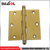 Bisagras de puerta de hierro dorado arena de 3*3 pulgadas fabricadas en China