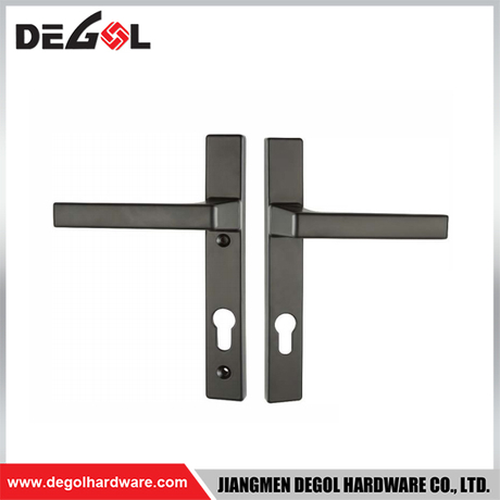 SL1006 Cerradura de puerta corrediza de vidrio de aluminio estrecha con contraseña de 85 mm impermeable para exteriores con aplicación TTlock manija de puerta de doble cara 
