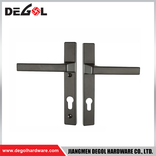 SL1006 Cerradura de puerta corrediza de vidrio de aluminio estrecha con contraseña de 85 mm impermeable para exteriores con aplicación TTlock manija de puerta de doble cara 
