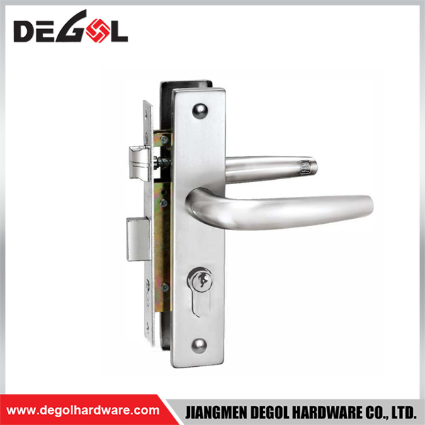 Cerradura de puerta corrediza de vidrio de aluminio SL1017, estrecha, 85 mm, contraseña, impermeable, para exteriores, con aplicación TTlock, puerta lateral doble 
