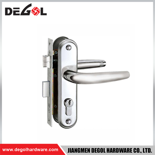 SL1019 Cerradura de puerta corrediza de vidrio de aluminio, moderna y lujosa, estrecha, de 85 mm, con contraseña, impermeable, para exteriores, con aplicación TTlock, puerta lateral doble 