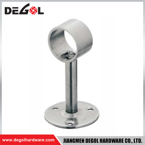 Brida de acero para muebles de tubo colgante de acero inoxidable y zinc WF1028 para riel de guardarropa
