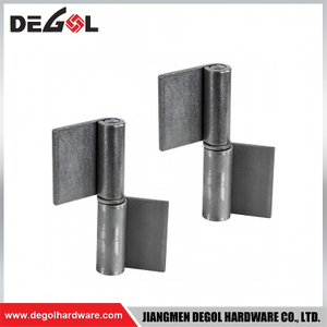 Estructura giratoria flexible de las bisagras de puerta de la soldadura de acero para las piezas de la puerta de oscilación del metal