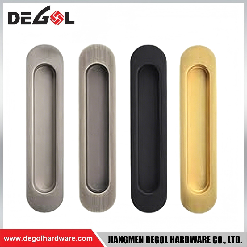 Manija empotrada ranurada, diseño de ranura precisa, piezas prácticas de Hardware para puerta de gabinete