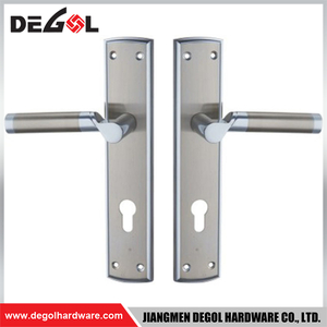 Manijas de puerta minimalistas modernas de acero inoxidable de 245*45*10*1,0mm manijas de puerta de palanca modernas en rosa