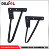 FL1060 Patas de muebles de mesa de hierro negro de nuevo estilo