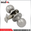 Cerradura de cilindro tubular con perilla redonda de doble acción de acero inoxidable Popular