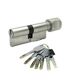 Tipos de latón de alta seguridad de perfil euro pulgar girar cilindro de bloqueo euro