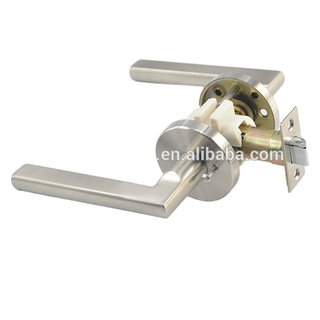 Manija de la puerta de privacidad de estilo americano con cerradura de botón y salida de emergencia