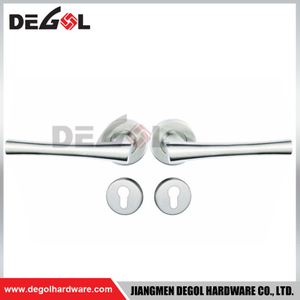  Manijas de puerta pulidas satinadas de acero inoxidable LH1022