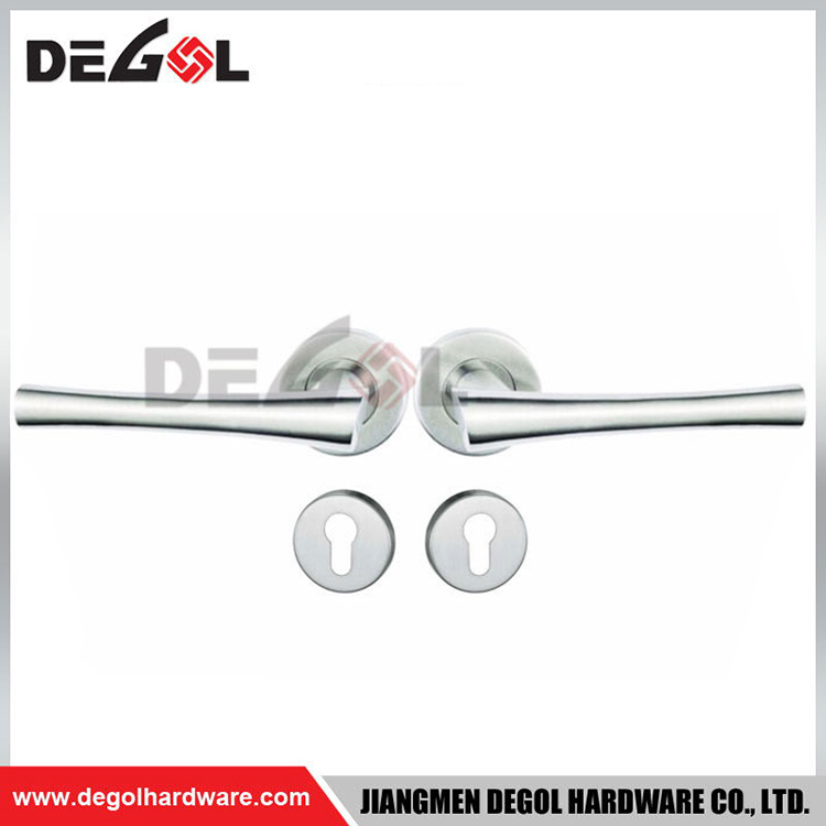  Manijas de puerta pulidas satinadas de acero inoxidable LH1022