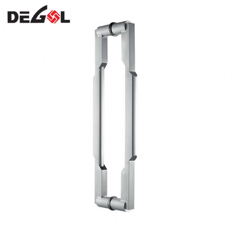 Tirador de puerta de vidrio tubular de acero inoxidable de estilo H de diseño moderno de alta calidad