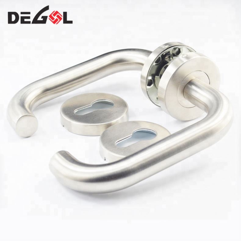 Manija de tubo de acero inoxidable comercial tipo de manija de puerta de emergencia