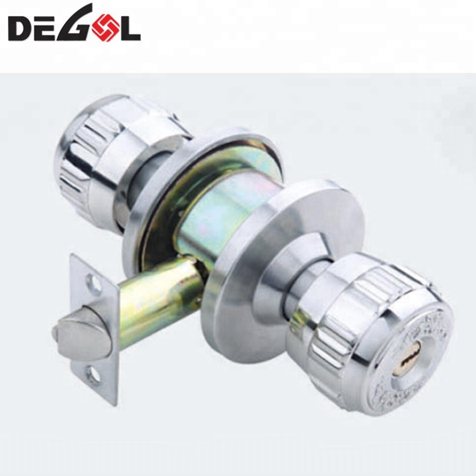 Cerradura de puerta antirrobo con acabado de acero inoxidable