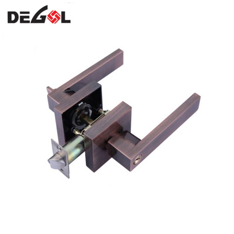 Cerradura de manija de puerta principal de alta calidad de zinc