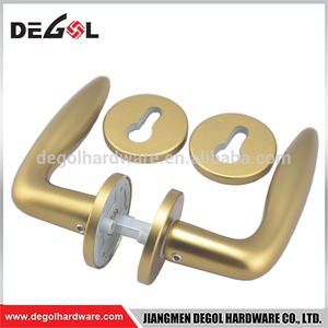 Barato moderno Wenzhou fábrica oro aluminio puerta corredera manija y cerradura para puerta o ventana