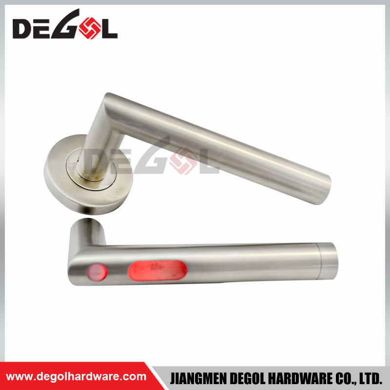 Manija de puerta de acero inoxidable 304 Herrajes de construcción de lujo Manija de puerta de zinc exterior