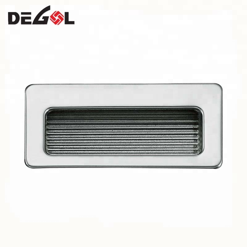 Mueble de cocina de acero oculto tirador