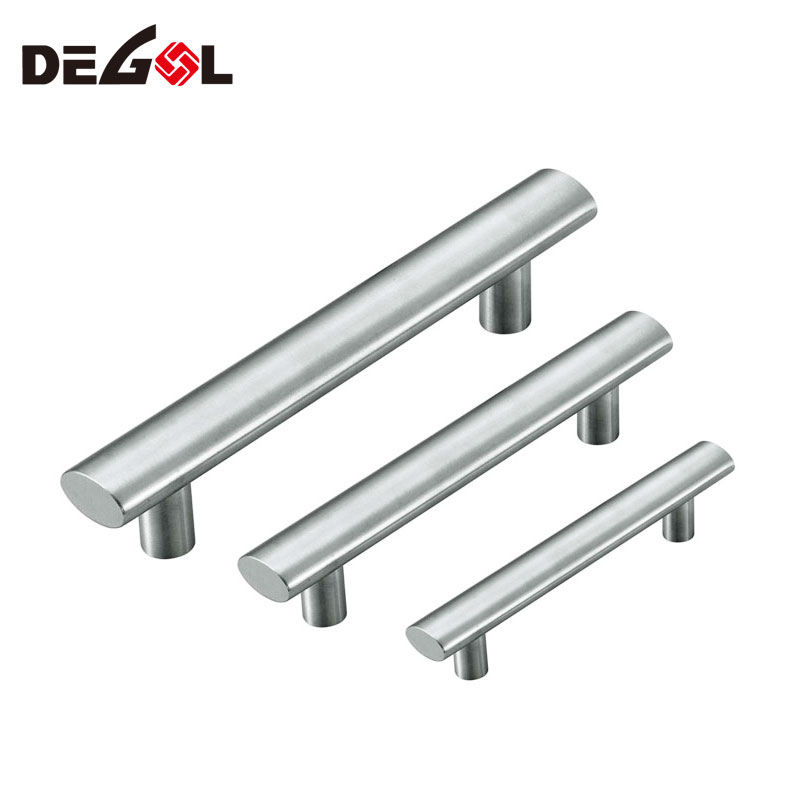 China de alta calidad hace muebles de acero inoxidable cocina gabinete de lujo maneja tiradores de cajones