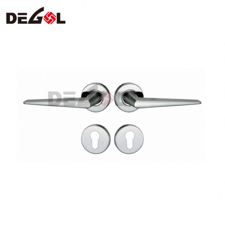 China fabricante de acero inoxidable barato hotel apartamento puerta cromada maneja cerraduras