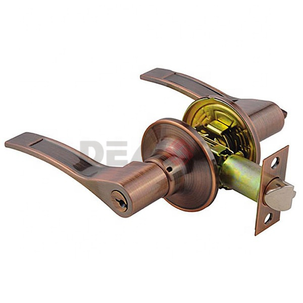 Manija de aleación de zinc Cerradura de puerta Baño Privacidad Palancas de puerta