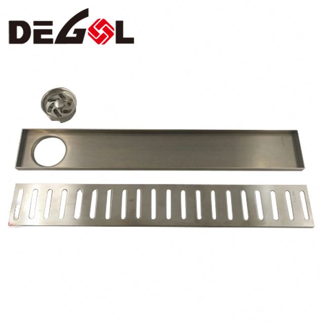 Tirador de puerta con pie Placa de cubierta de drenaje de piso de garaje de acero inoxidable