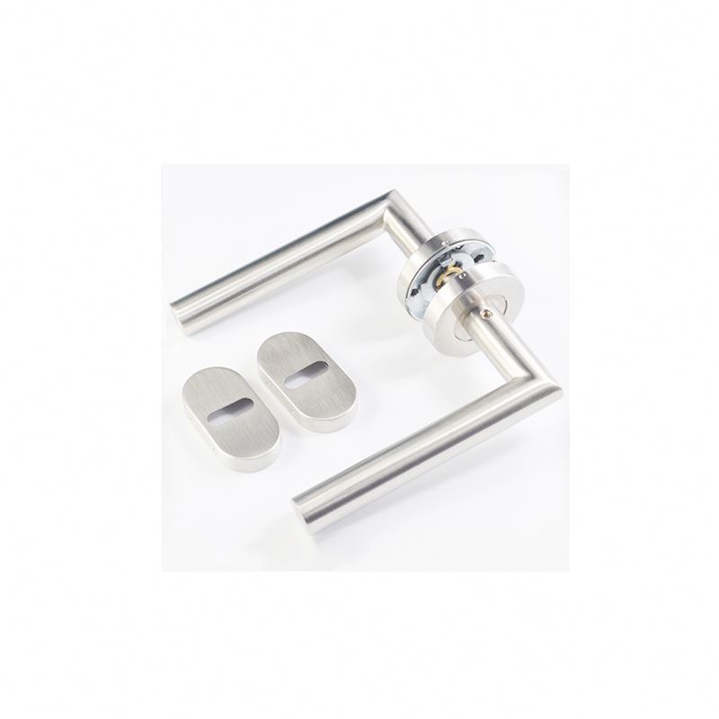 Nuevo diseño de doble cara de acero inoxidable de palanca sólida proyecto de manijas