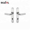 Manija de puerta cromada tipo palanca sólida de acero inoxidable, fabricante de China