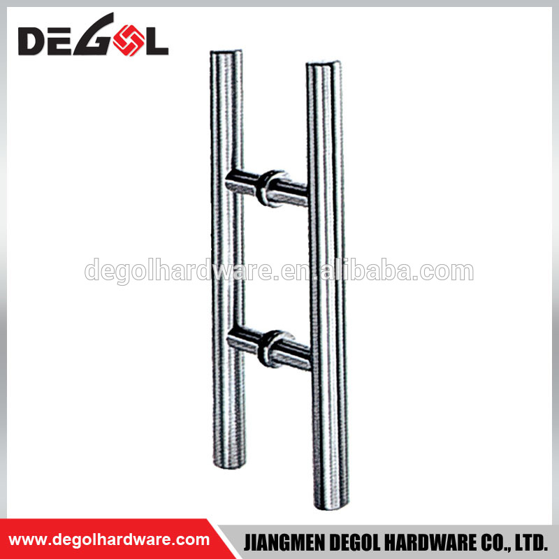 Nuevo contrato moderno de acero inoxidable con doble manija de puerta de vidrio abierto