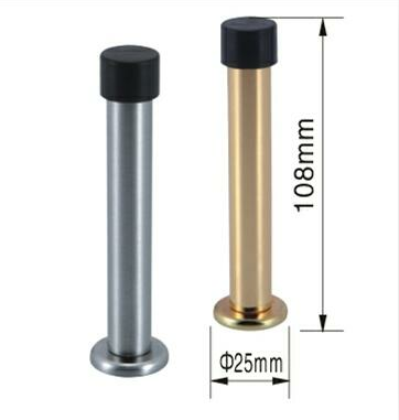 Tapón de puerta de metal de acero inoxidable sólido resistente de alta calidad con anillos de goma para tobogán