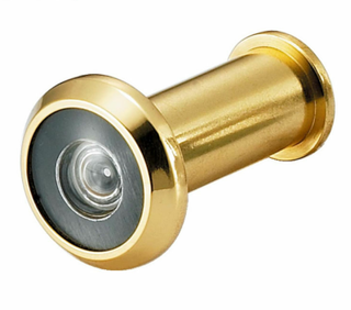 Lente de vidrio de puerta de latón de alta calidad de 35-50 mm de 160 o 180 grados o visor de lente PVD con