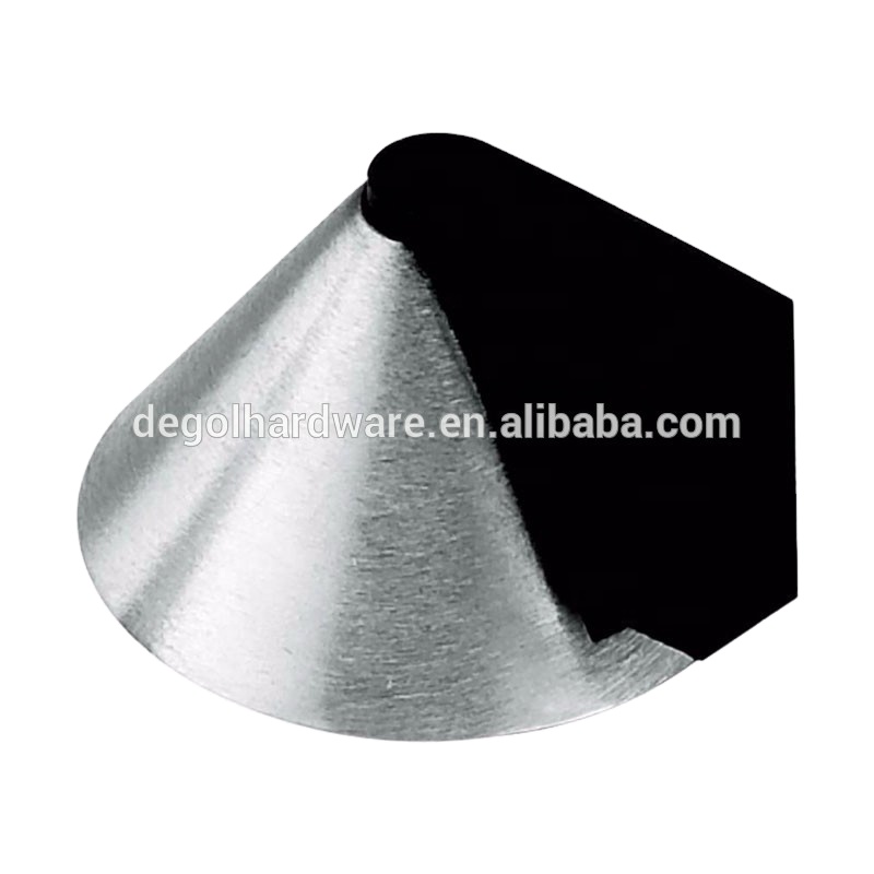 tope de puerta de montaje en pared deslizante decorativo de acero inoxidable