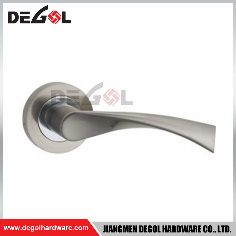 Manija de puerta de aleación de zinc de alta calidad LH1041 para puerta de acero