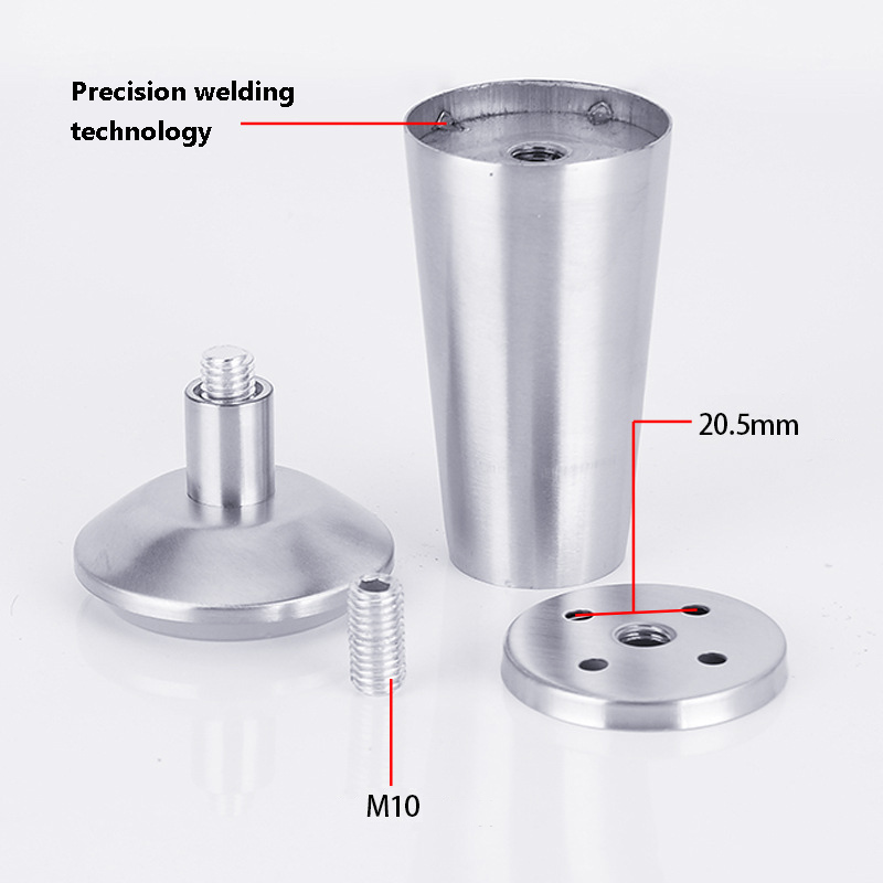 FL1009 Cono original chino para extensores de patas cromadas para muebles