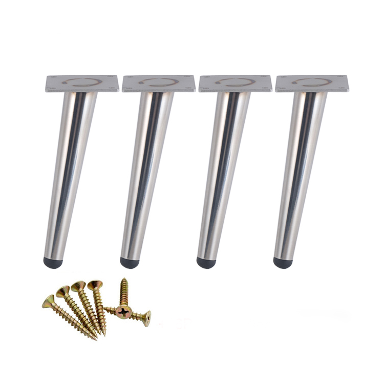 FL1010 accesorios de sofá cilíndricos de alta calidad patas de muebles con estructura de metal