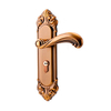 Manija de puerta de latón y cobre antigua, buena venta, con color dorado